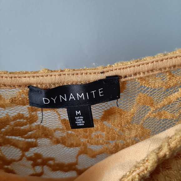 Mustard yellow Dynamite bodysuit - Picture 2 of 4